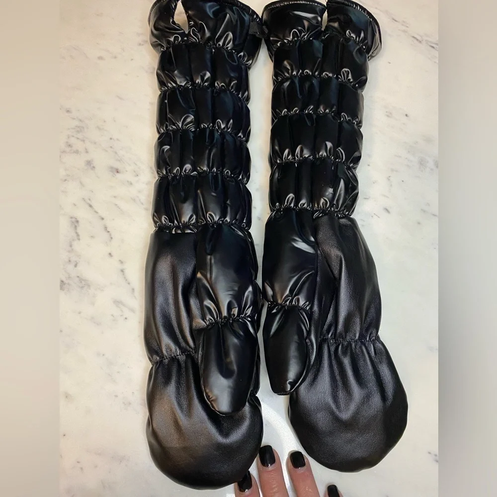 Free People Movement Highline Long Puffer Black Licorice NWOT